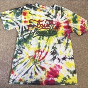 Men's Tye Dye LRG Lifted Research Group Standard Fit Cotton T-Shirt Size Small